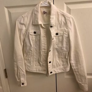 White kids jean jacket